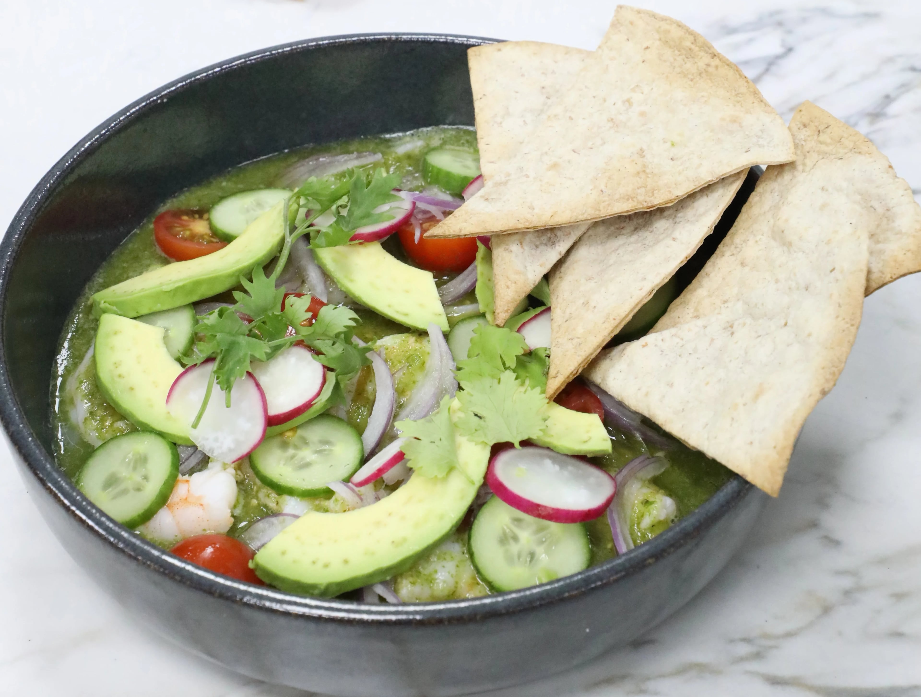 Premium salad display for Dubai event catering