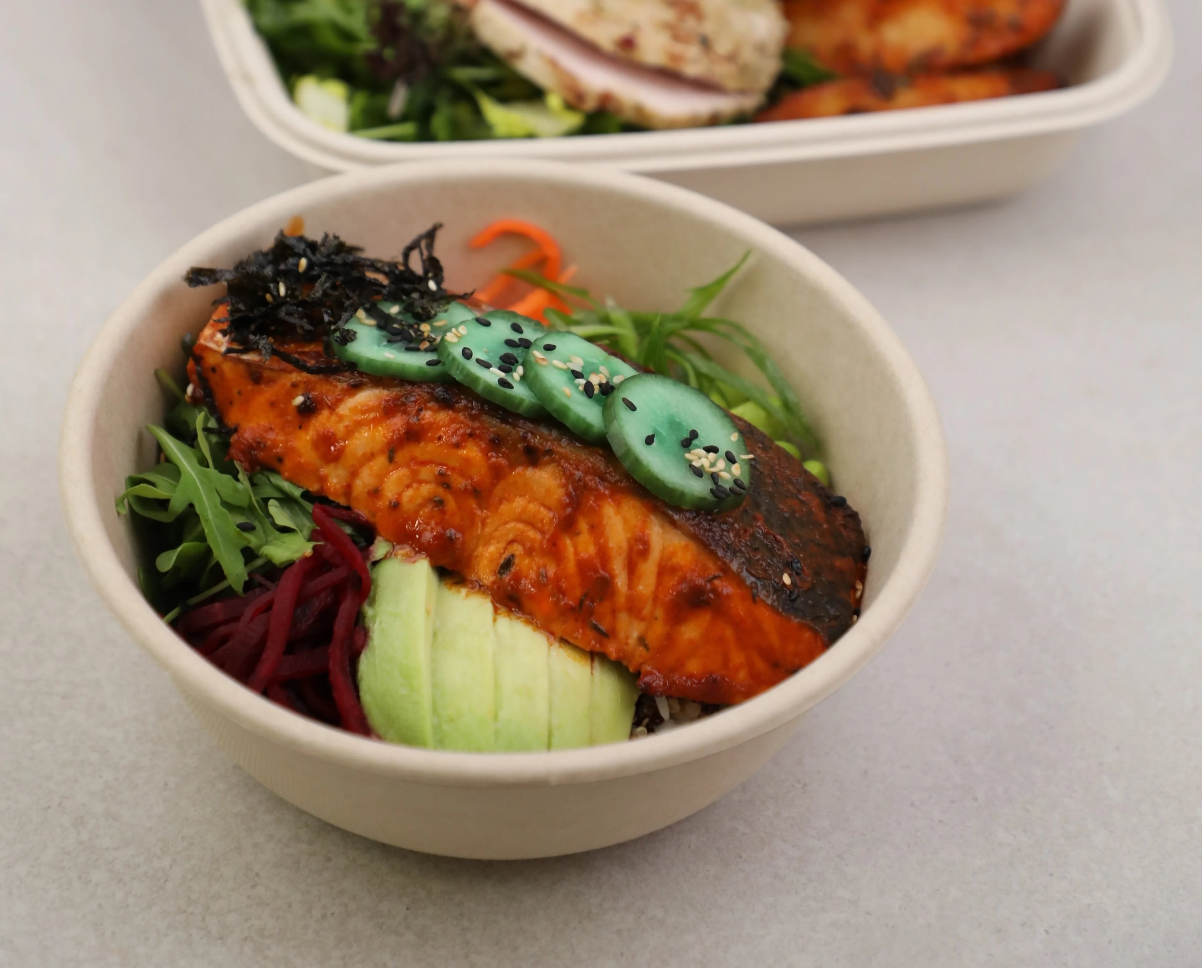 Bowl & Fork dish beautifully presented for Dubai event catering